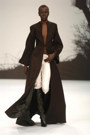 Model in the Autumn/Winter collection 2004