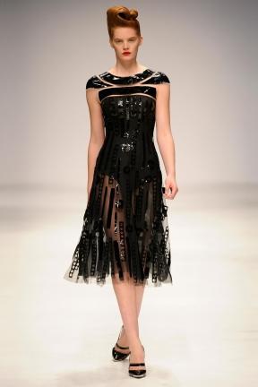 Model in the Autumn/Winter collection 2010