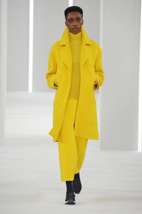 Model in the Autumn/Winter collection 2018