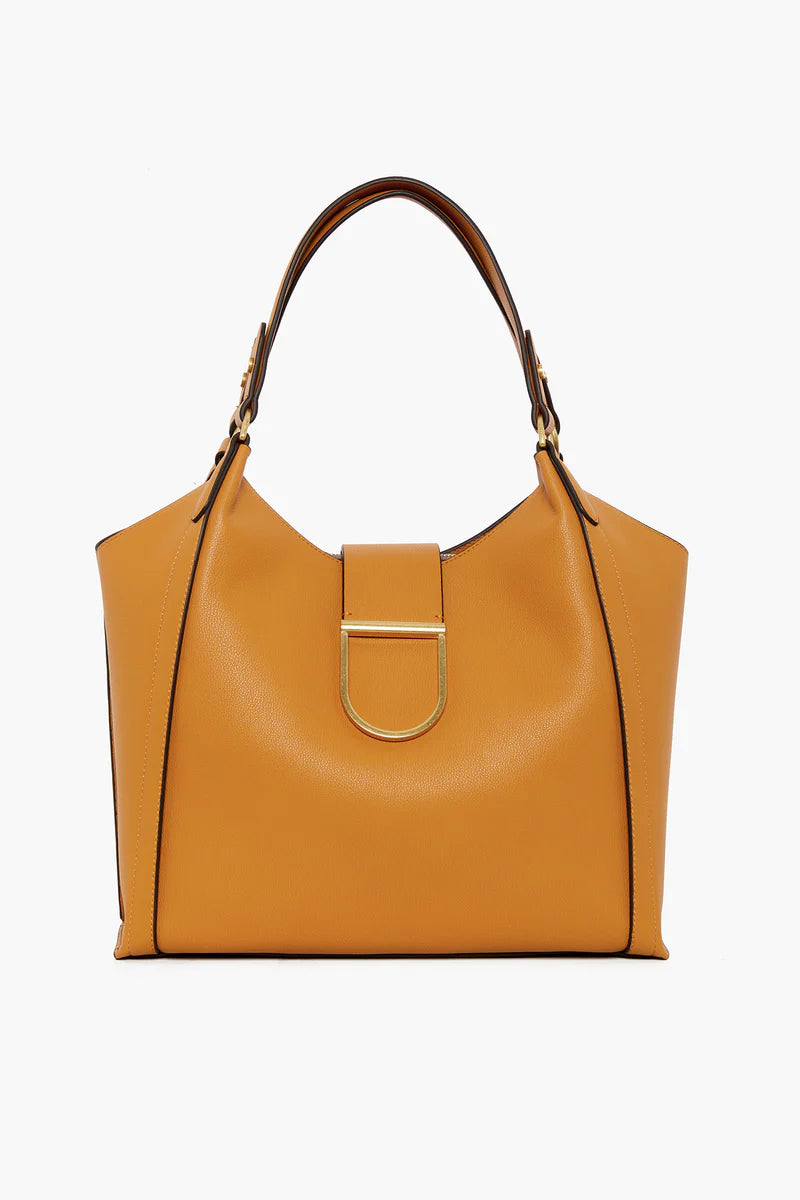 Brielle 3 Section Shoulder Bag in Mustard