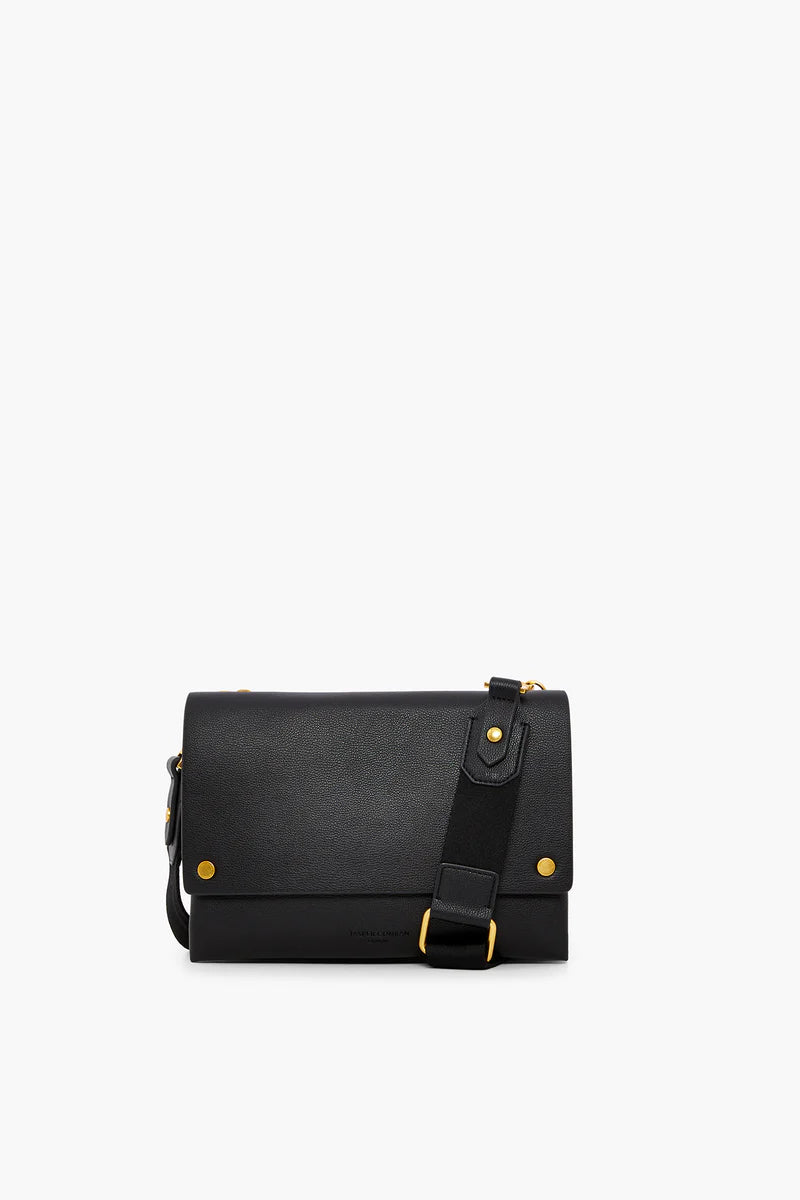 Dahlia Three Section Cross Body in black