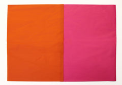 papel de regalo rosa y naranja