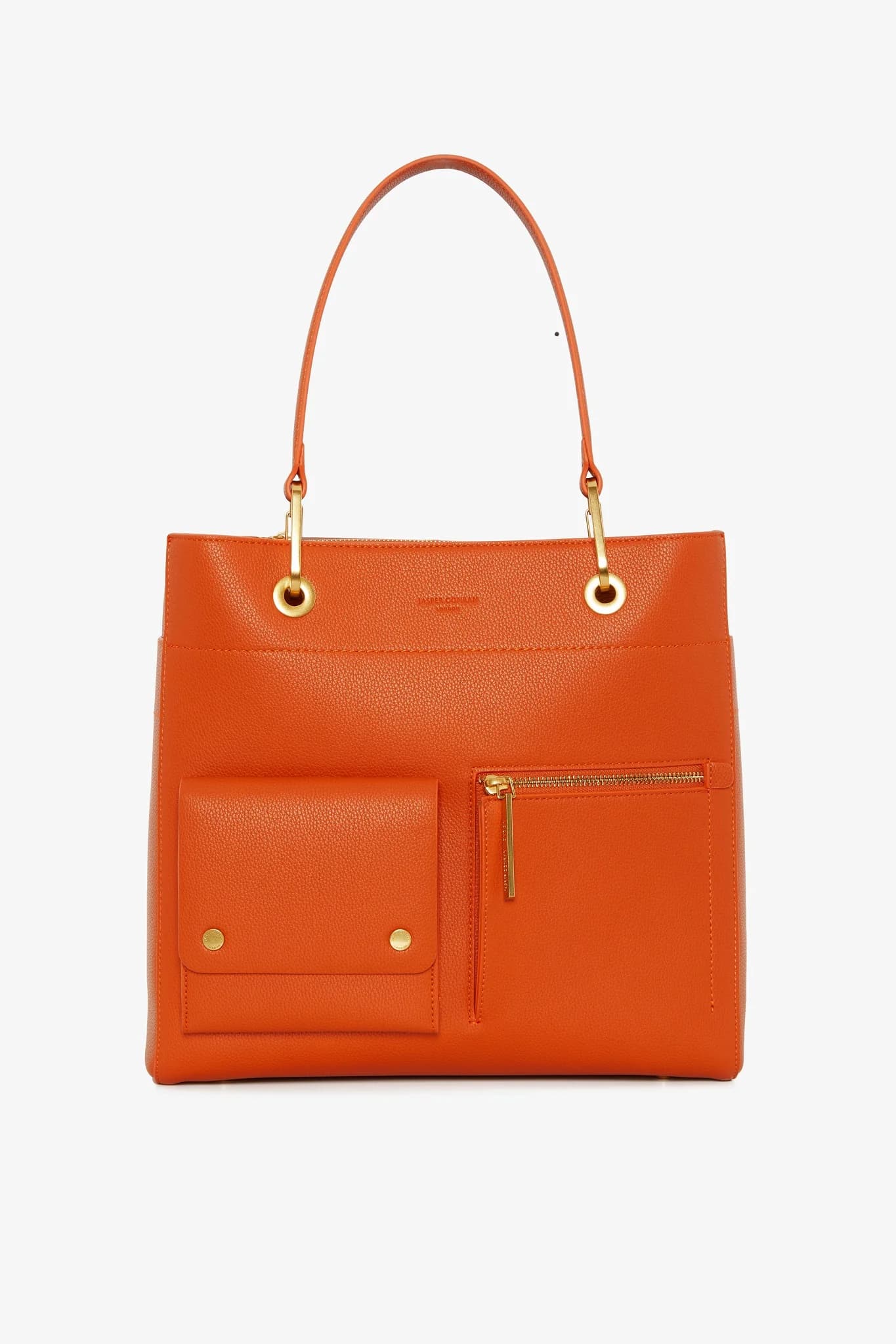 Orange Baylee Double Pocket Bag