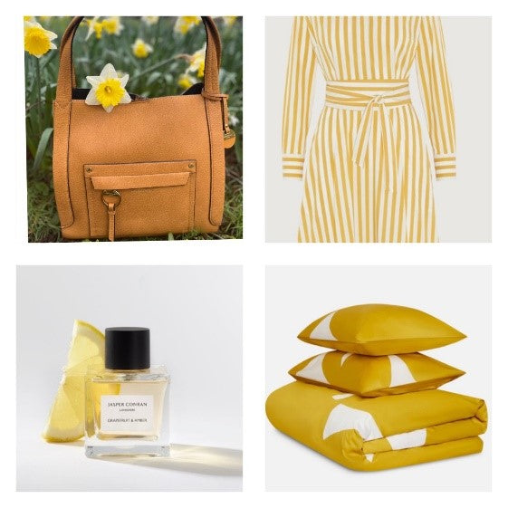 Yellow spring mood board