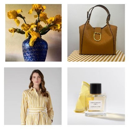 Yellow spring mood board