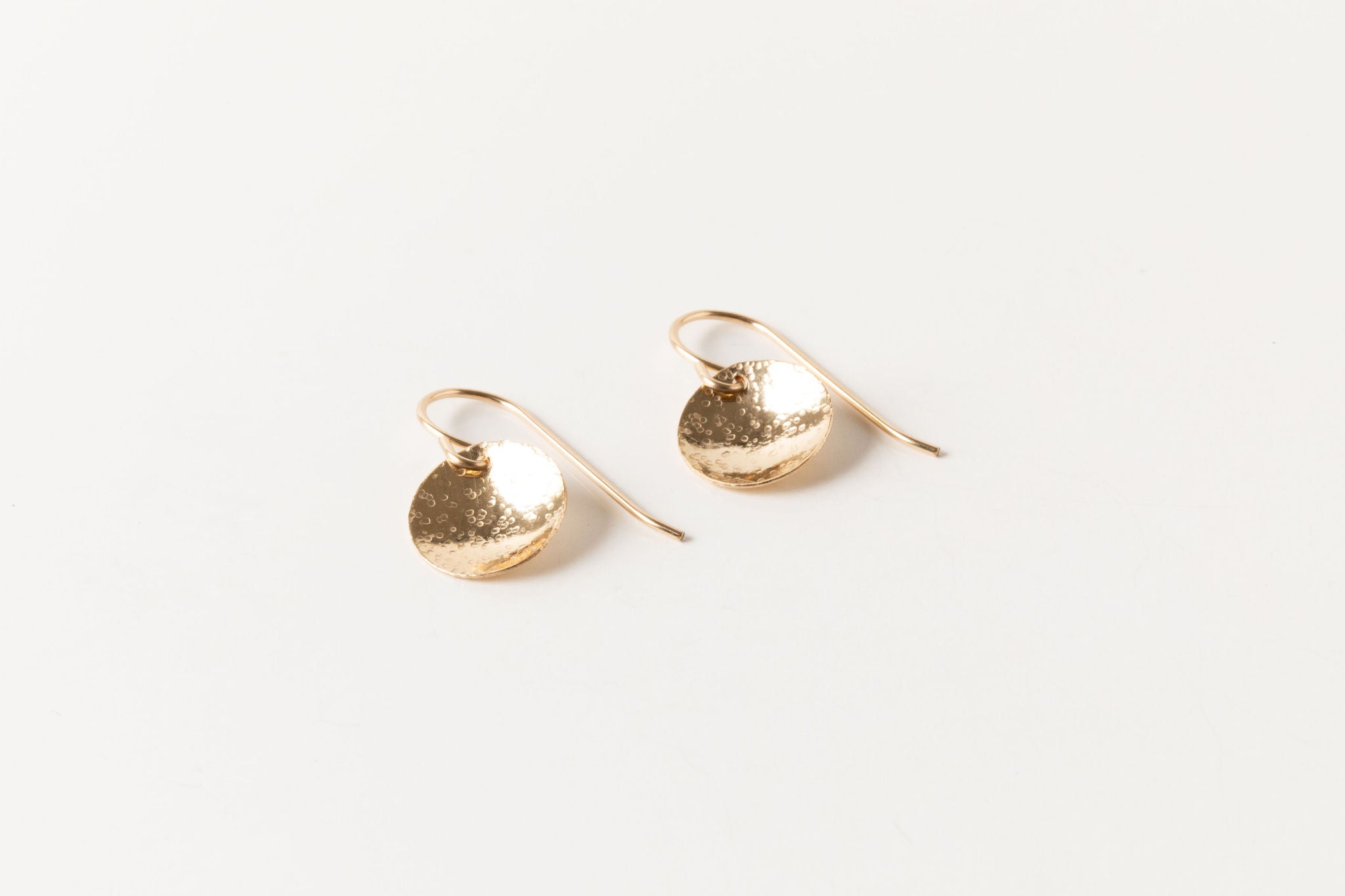 Clear Glass Hoop Earrings with Gold Filled Ear Wires — The Glass