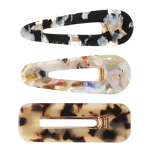 Load image into Gallery viewer, Tort Resin Clips | 3 Pack
