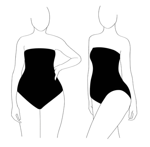 Example of triangle body shape