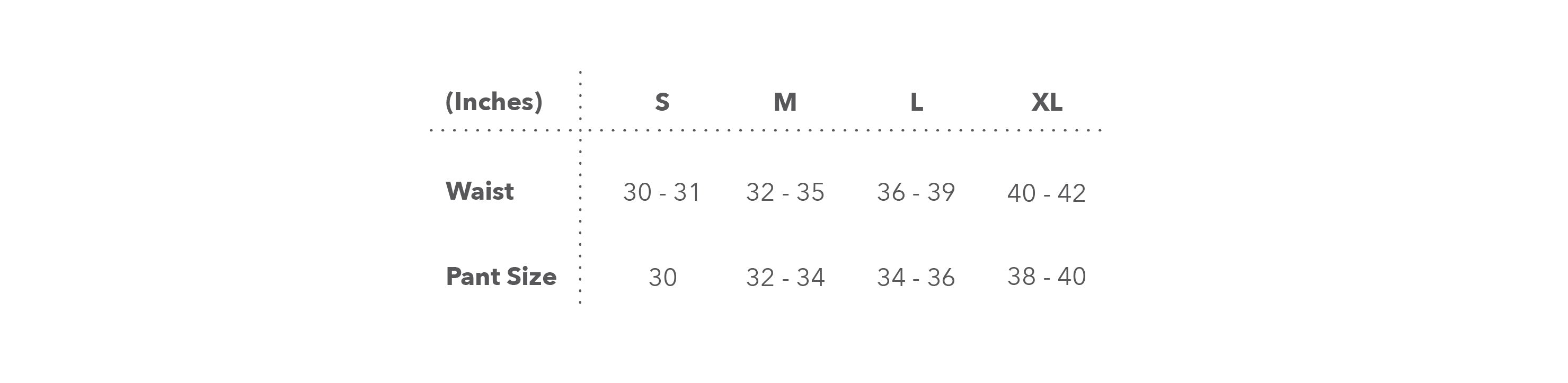 Men size chart - Everyday sunday