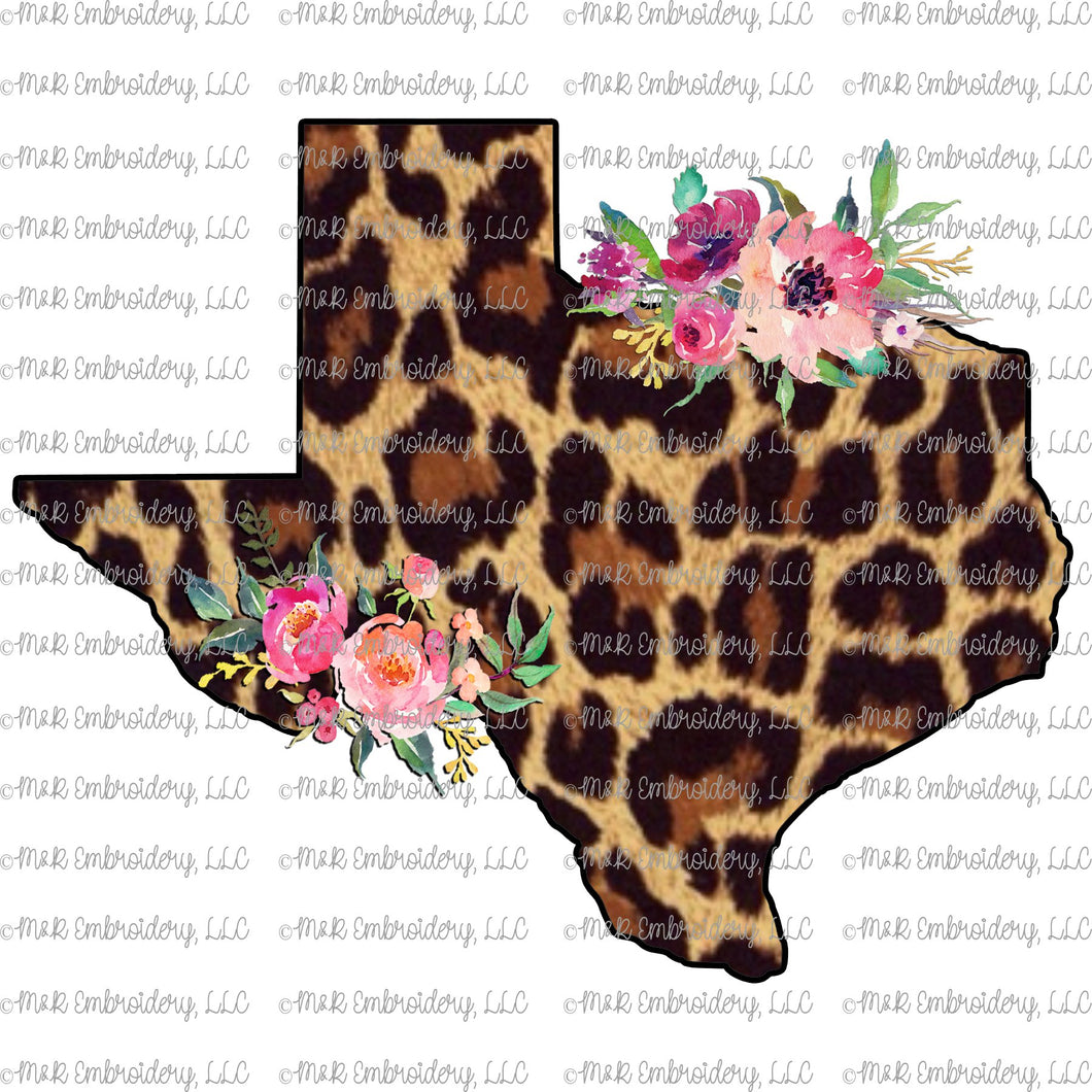 FREE DOWNLOAD - Leopard Floral Texas 2 - PNG File