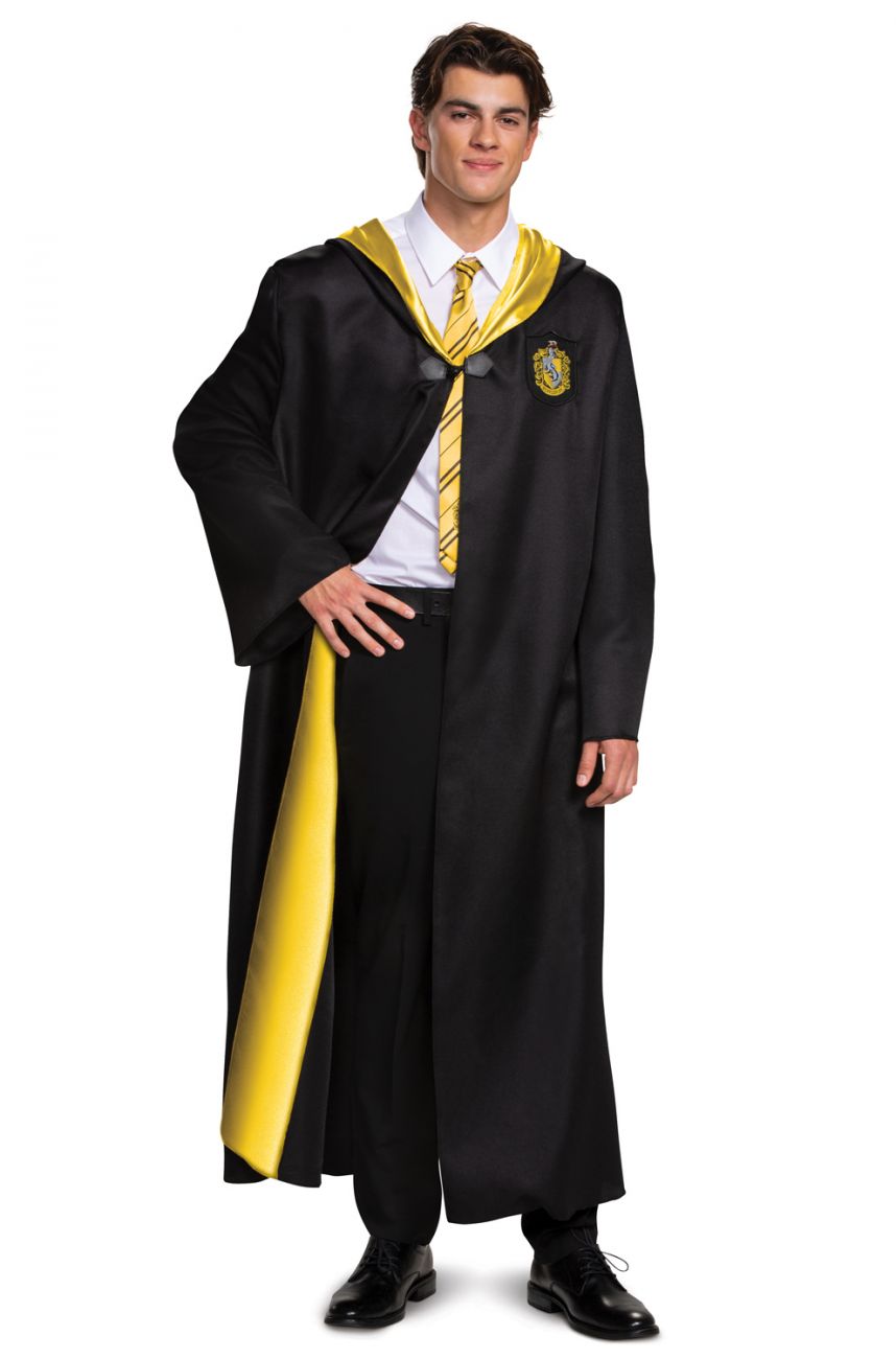 Harry Potter - Hufflepuff Robe Deluxe - Adult – Caufield's Novelty