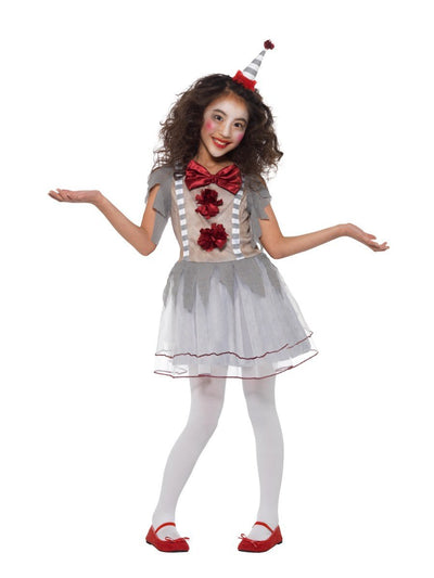 Vintage Scary Clown Girl Costume