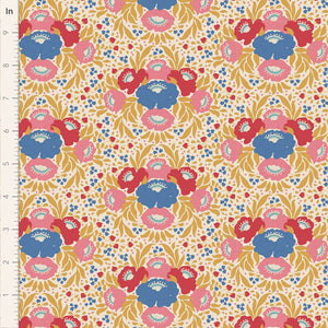 Jubilee Creme Bird Tree Fabric by Tone Finnanger - Tilda Fabrics