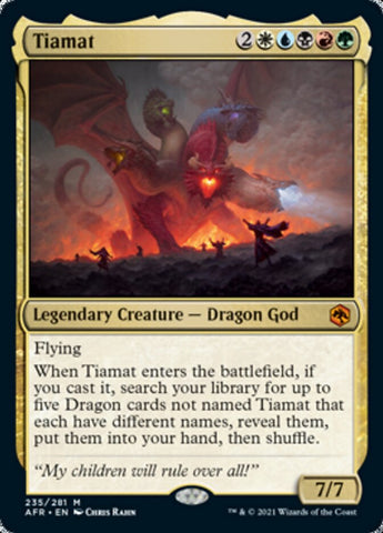 MTG Adventure in the Forgotten Realms Tiamat