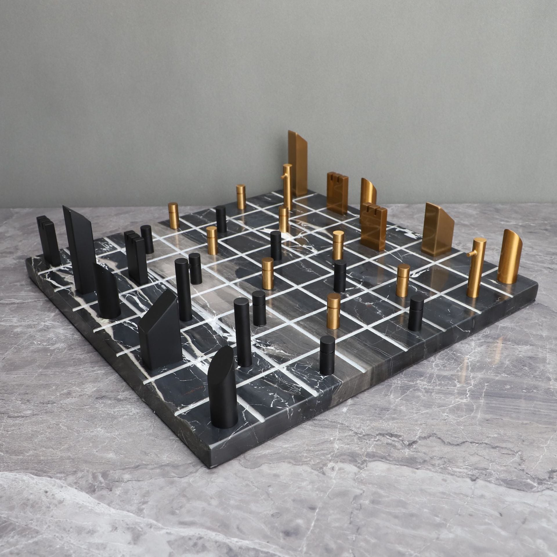 Metropolitan Chess Set Modern Elegance for Game and Decor