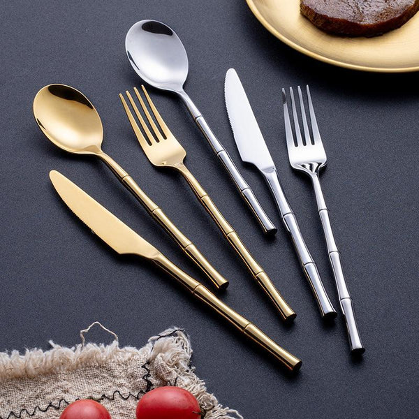Bamboo Cutlery Set | Luxury Flatware & Silverware | Luxus Heim