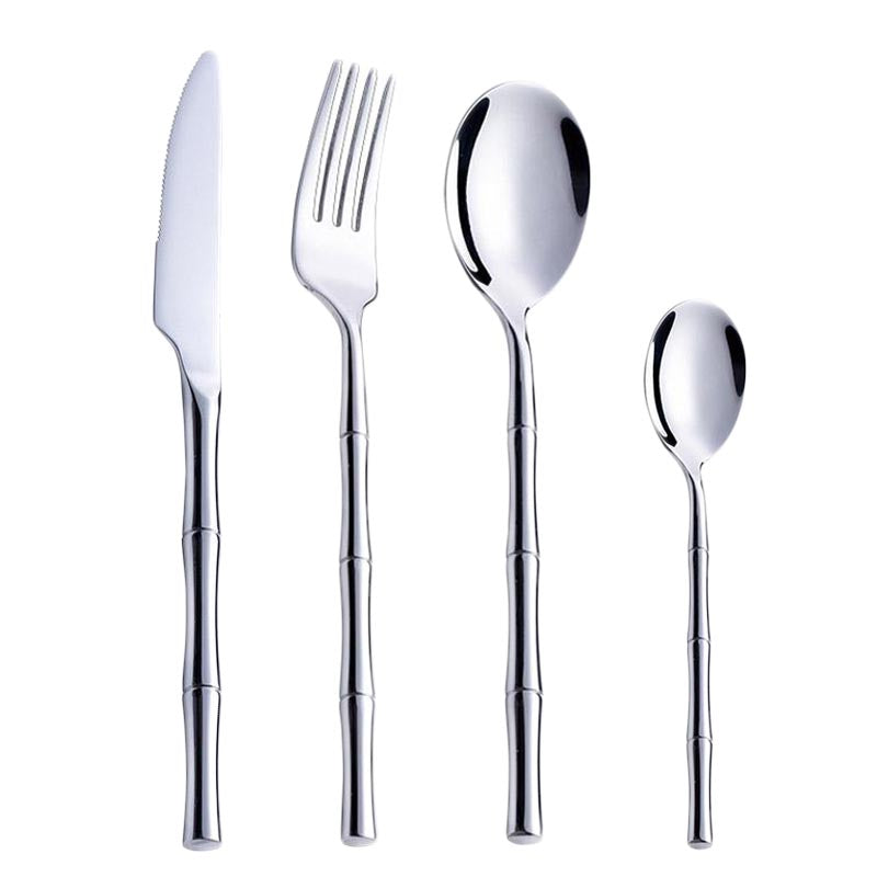 Metal Bamboo Cutlery Set | Luxury Flatware & Silverware | Luxus Heim
