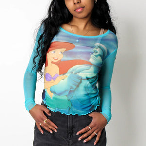 Cakeworthy Disney The Little Mermaid Ariel Mesh Top - TK Ave - Little Mermaid Top