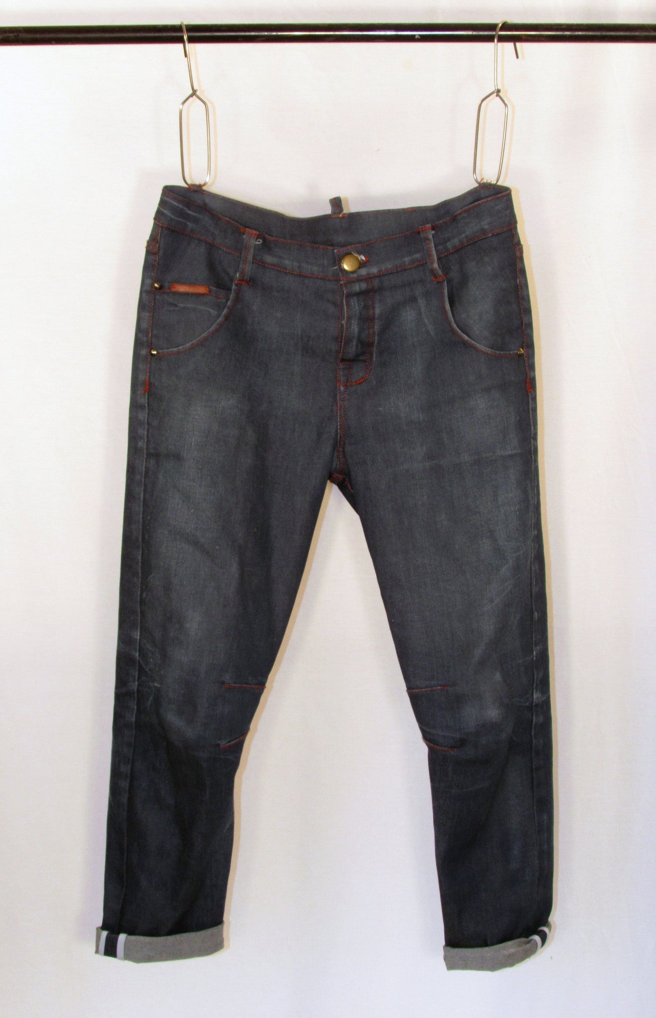 sawyer slim slouch jeans - denim - garage wash – dimes & wednesday