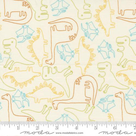 Moda Stomp Stomp Roar cream fabric