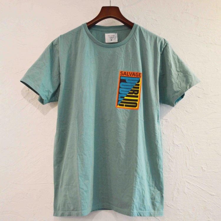SALVAGE PUBLIC サルベージパブリック / CUT BACK Tシャツ (EMERALD エメラルド)