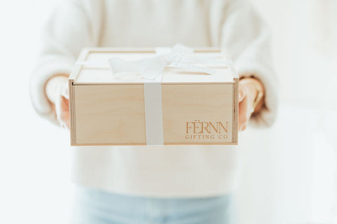 fernn gifting co wooden keepsake gift box luxury gifting