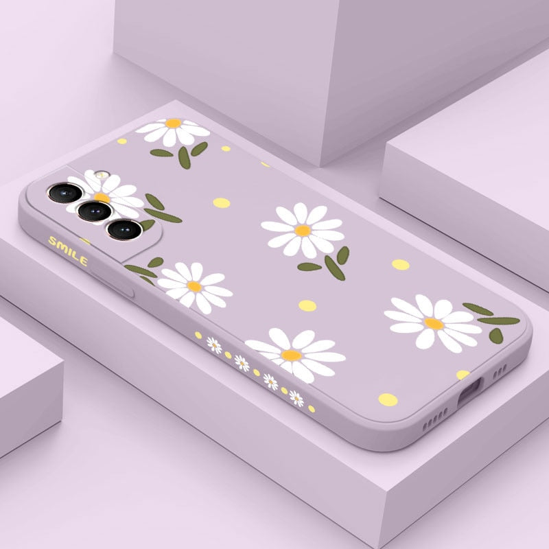 Small Daisy Slicone Case for Samsung