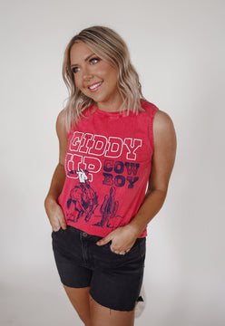 Giddy Up Graphic Tank