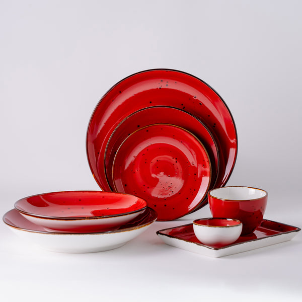 Rustic Series Red Plate 7