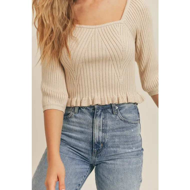 Rib Knit Top - capsulewardrobeshop