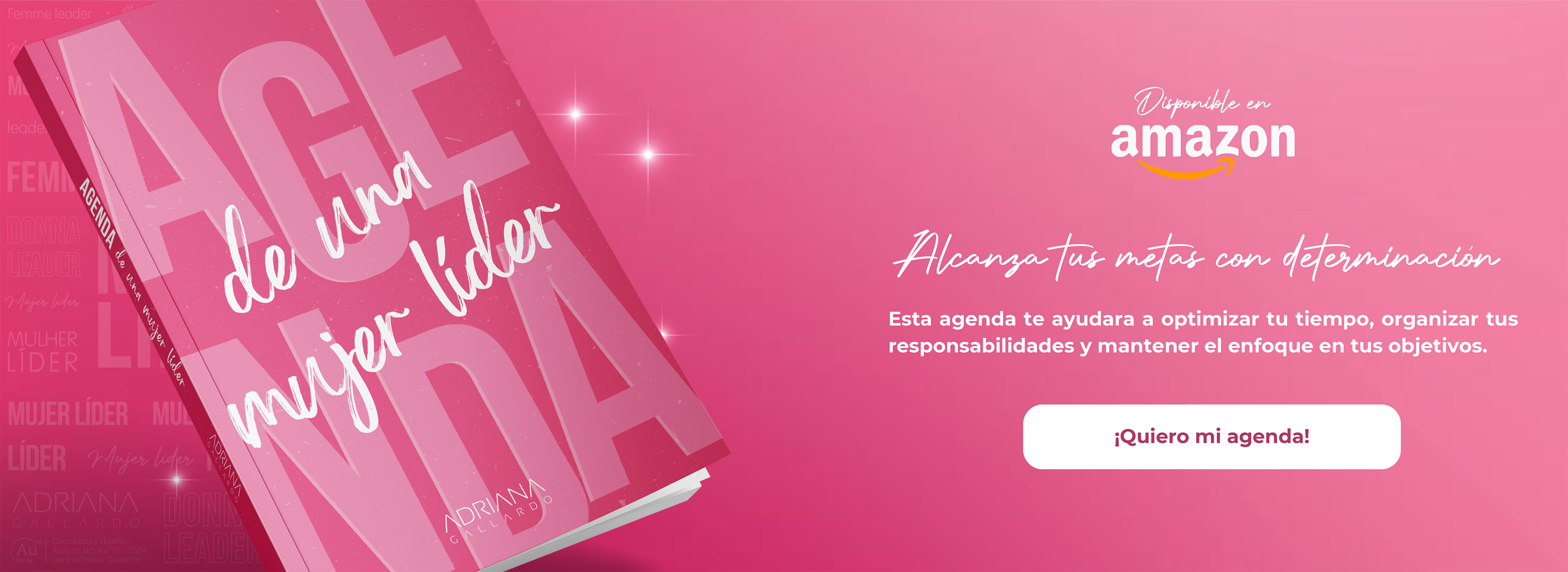 Agenda de una mujer líder disponible en amazon