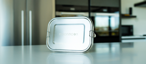 moonmoon stainless steel lunch box, metal bento box, stainless steel bento box, metal lunchbox, stainless steel tupperware