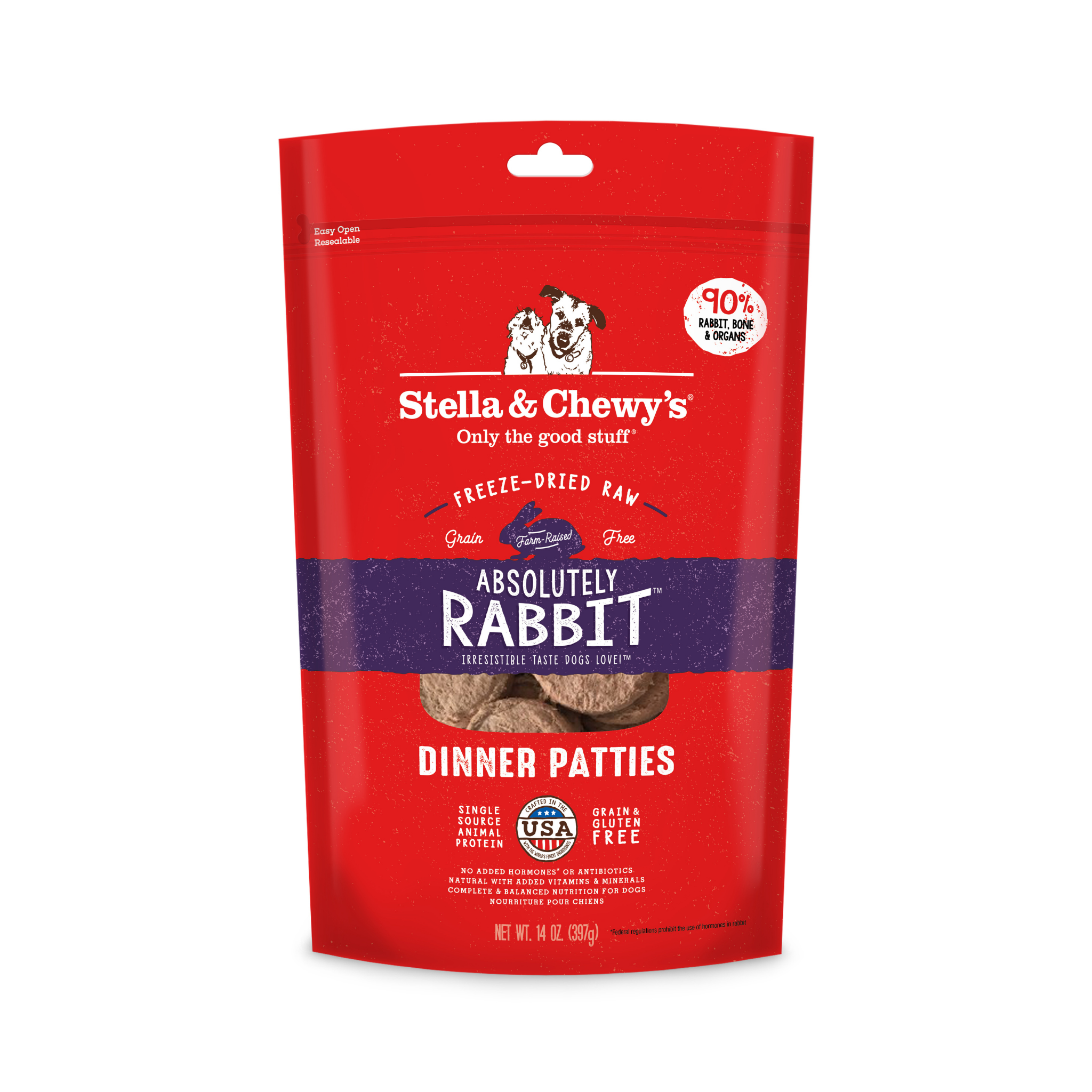 freeze dried rabbit dog food