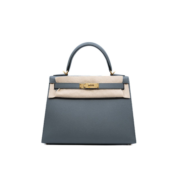 Hermes Kelly Ado - Bleu Nuit, Luxury, Bags & Wallets on Carousell