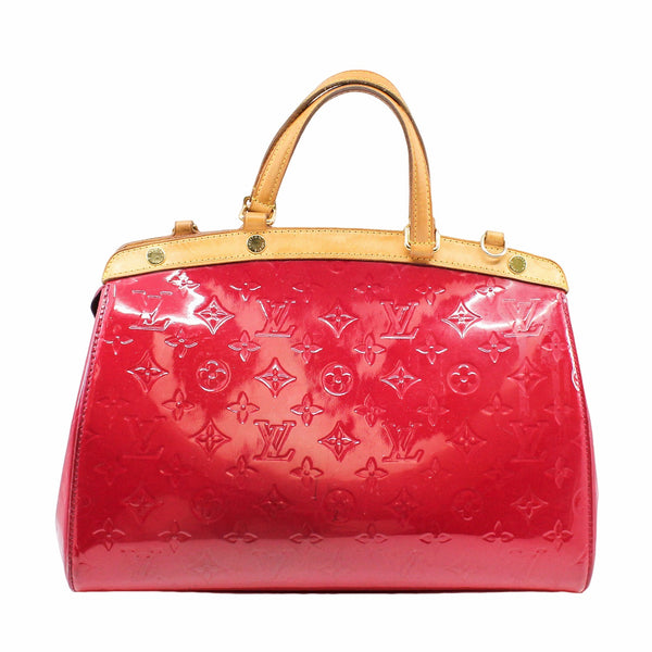 Louis Vuitton Brea MM Amarante Monogram Vernis Bag - THE PURSE AFFAIR