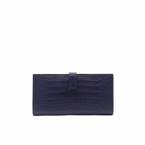 constance long wallet 3Z blue saint cyr phw crocodile X stamp – L