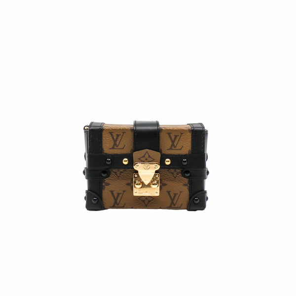 LOUIS VUITTON Black Gold Leather Pre Loved AS IS Satchel Purse – ReturnStyle