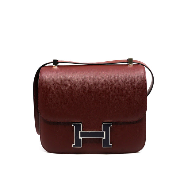 Hermes Constance Epsom H Bleu Nuit 24 Rouge - US