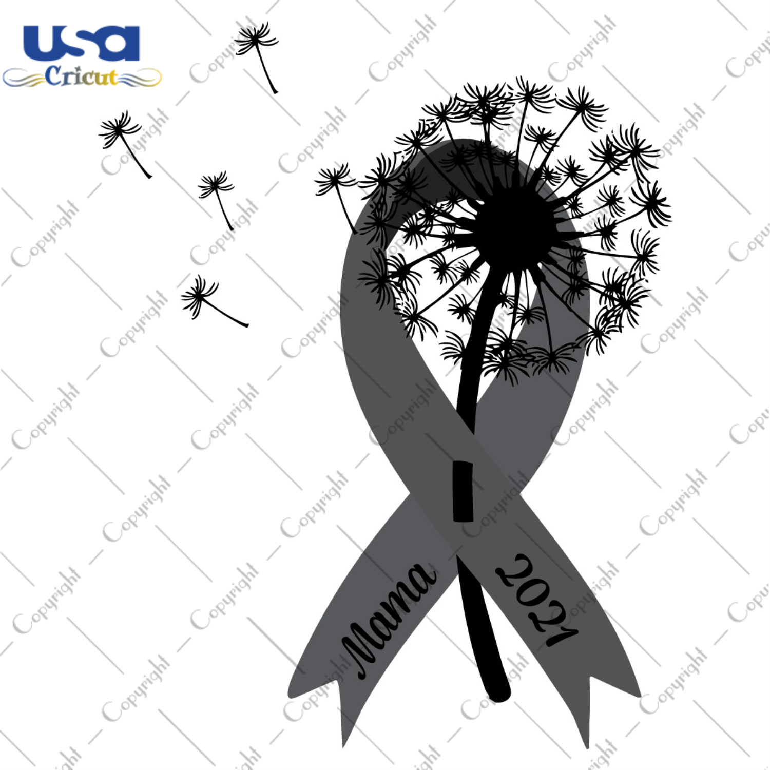 Mama Dandelion Melanoma Cancer 2021 Diy Crafts Svg Files ...