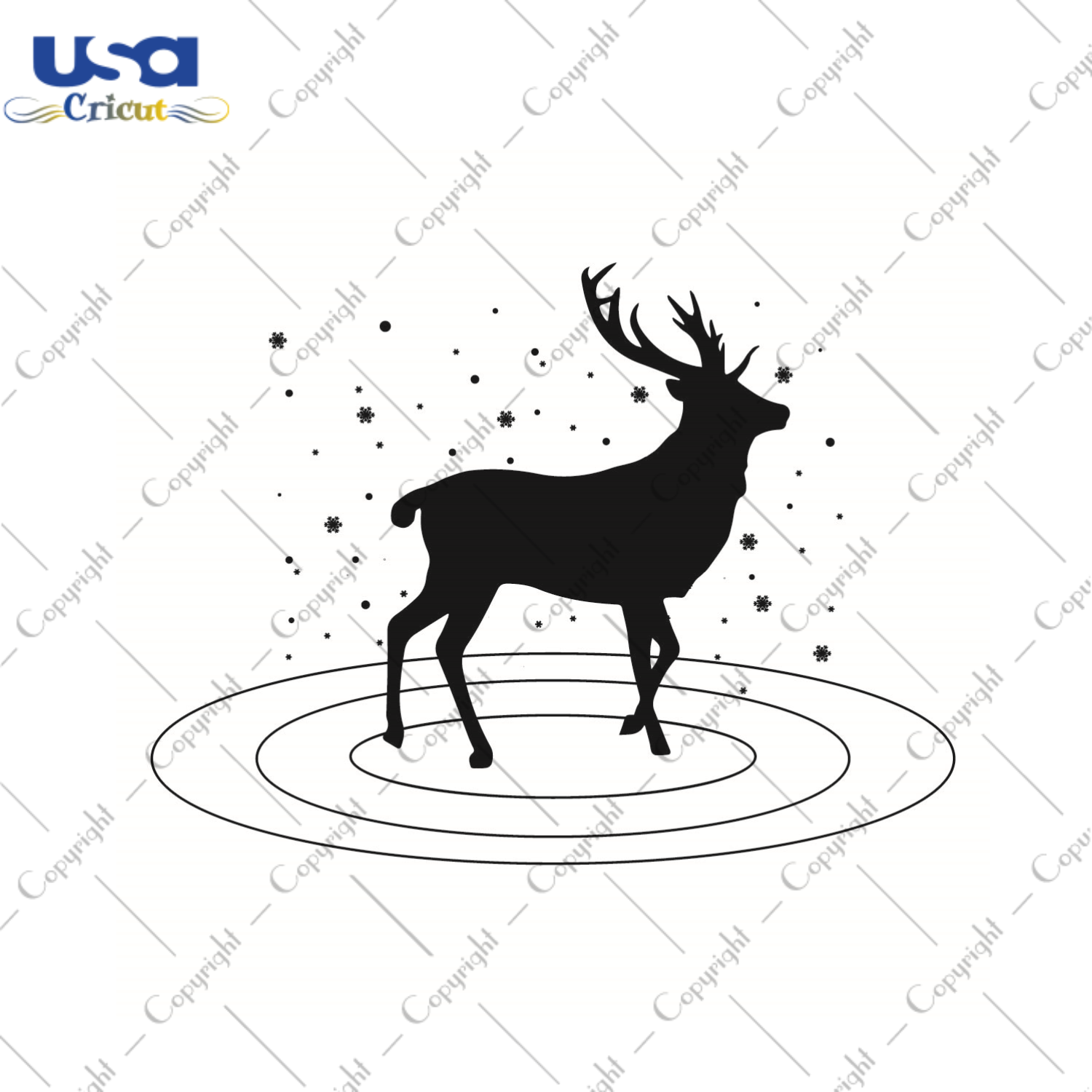 Deer Silhouette Vector Gift Diy Crafts Svg Files For Cricut, Silhouette Sublimation Files