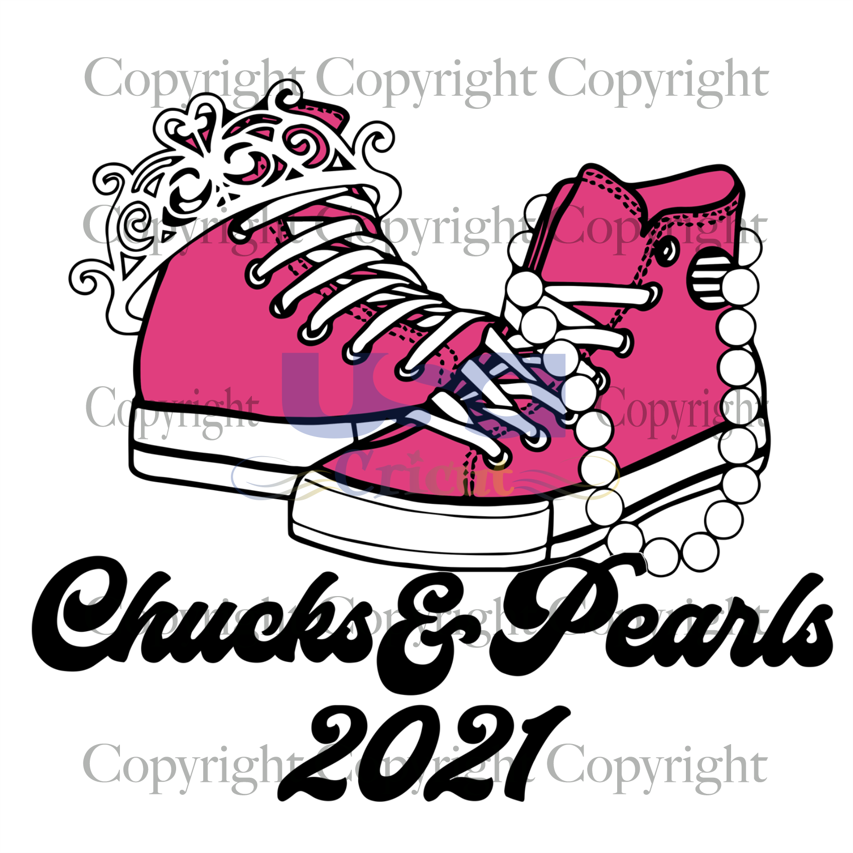 Download Chucks And Pearls Svg File Chucks And Pearls Teachers Svg Aka Sorori Usa Cricut