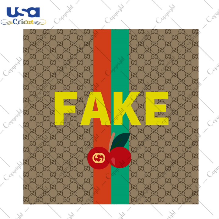 Fake Fashion Logo Svg Diy Crafts Svg Files For Cricut, Silhouette Sublimation Files - USA Cricut