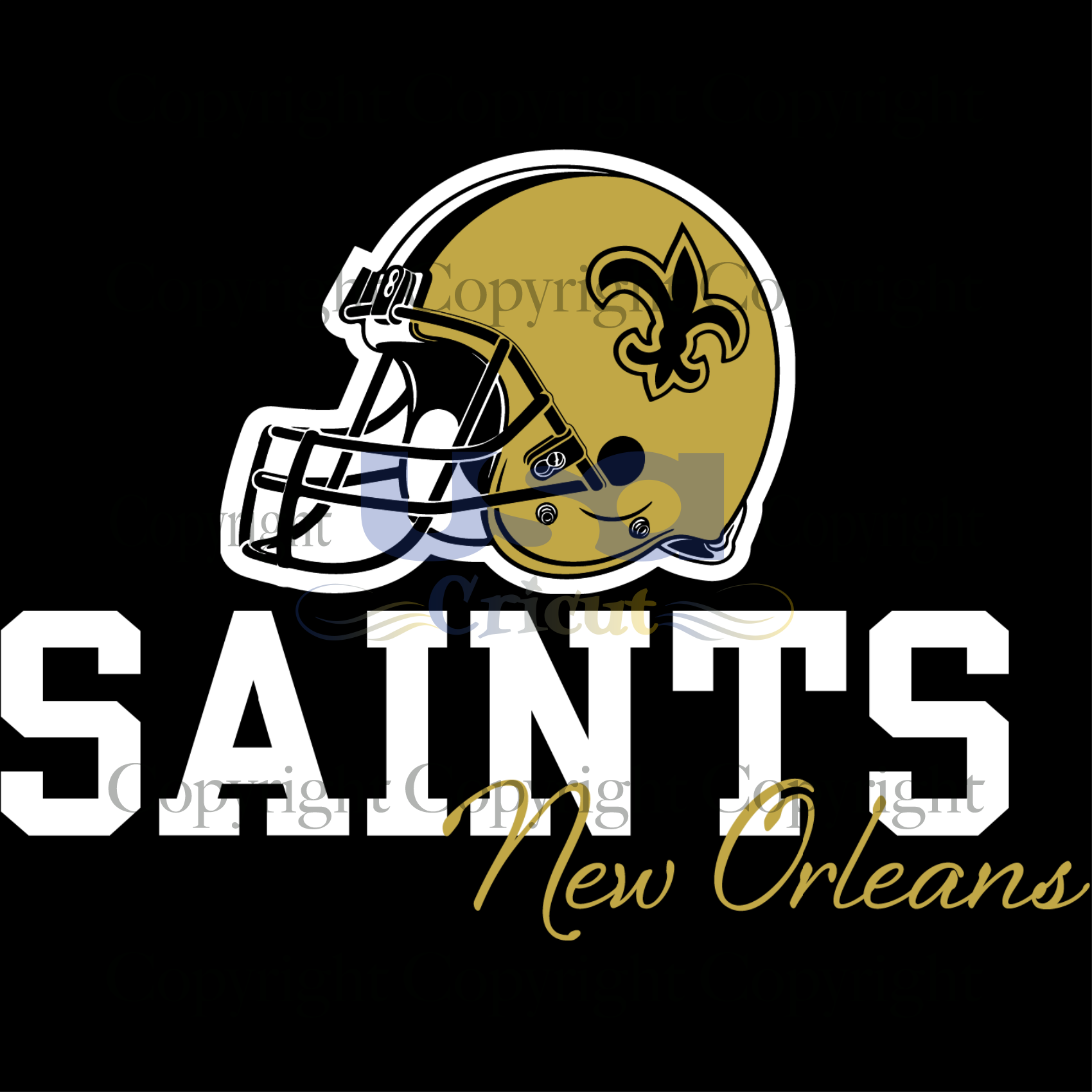 saints helmet svg