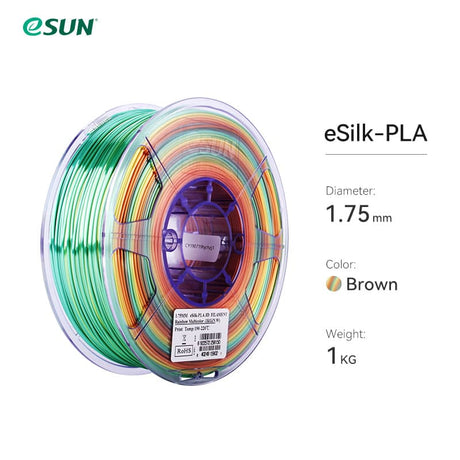 eSUN Silk PLA Rainbow 1.75mm 3D Filament 1KG – eSUN Offical Store