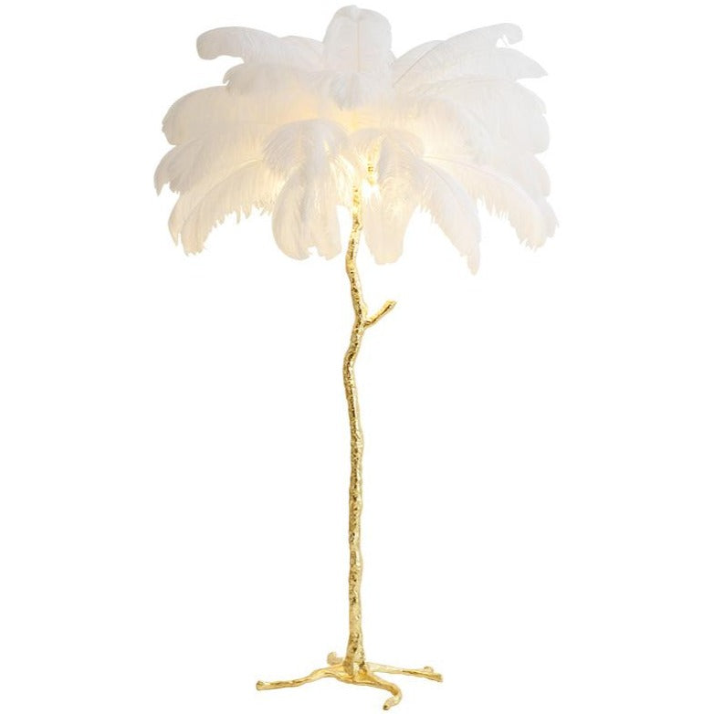 floor lamp ostrich feather