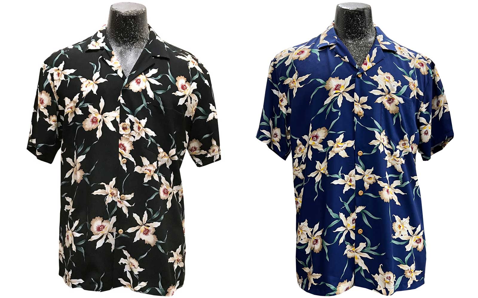 Star Orchid men's shirts in black and navy