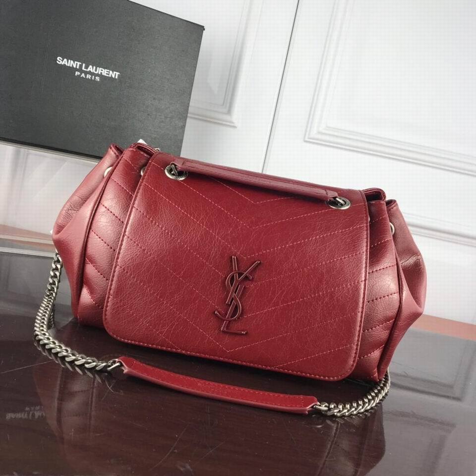 ysl women leather shoulder bags satchel tote bag handbag shoppin