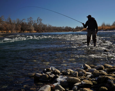 river fishing with a tenkara rod