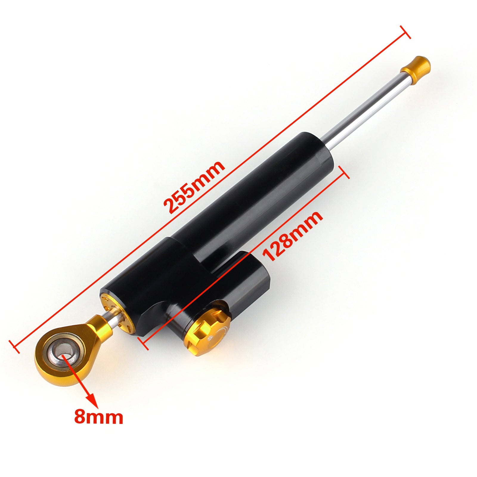 Stabilizzatore ammortizzatore di sterzo regolabile CNC universale per moto