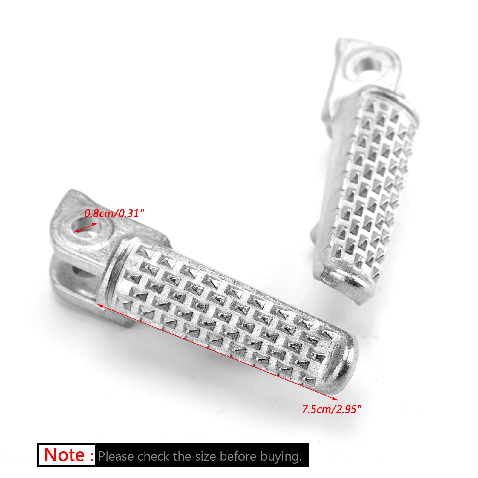 Front Foot Peg Footrest For Honda CB1000R CBR600RR CBR1000RR VTR1000S Silver